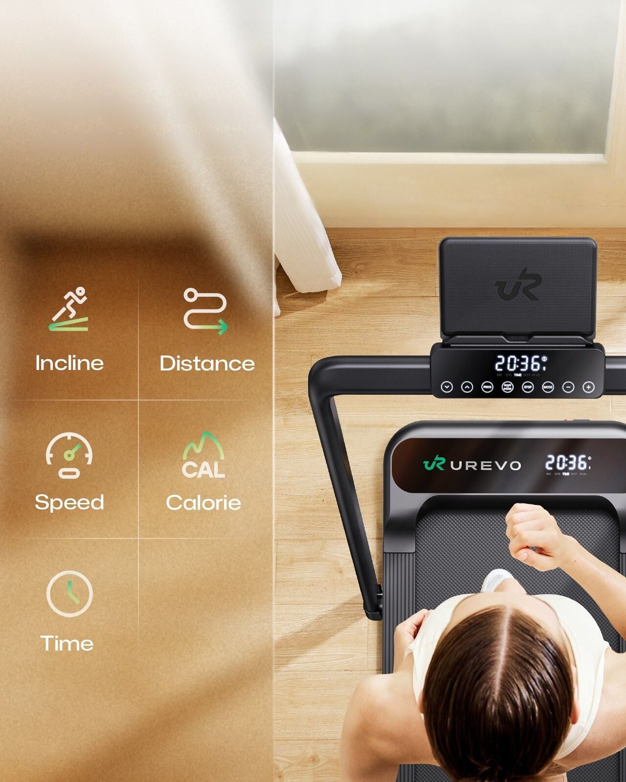 UREVO Strol 2S PRO 2-IN-1 Walking& Running Treadmill