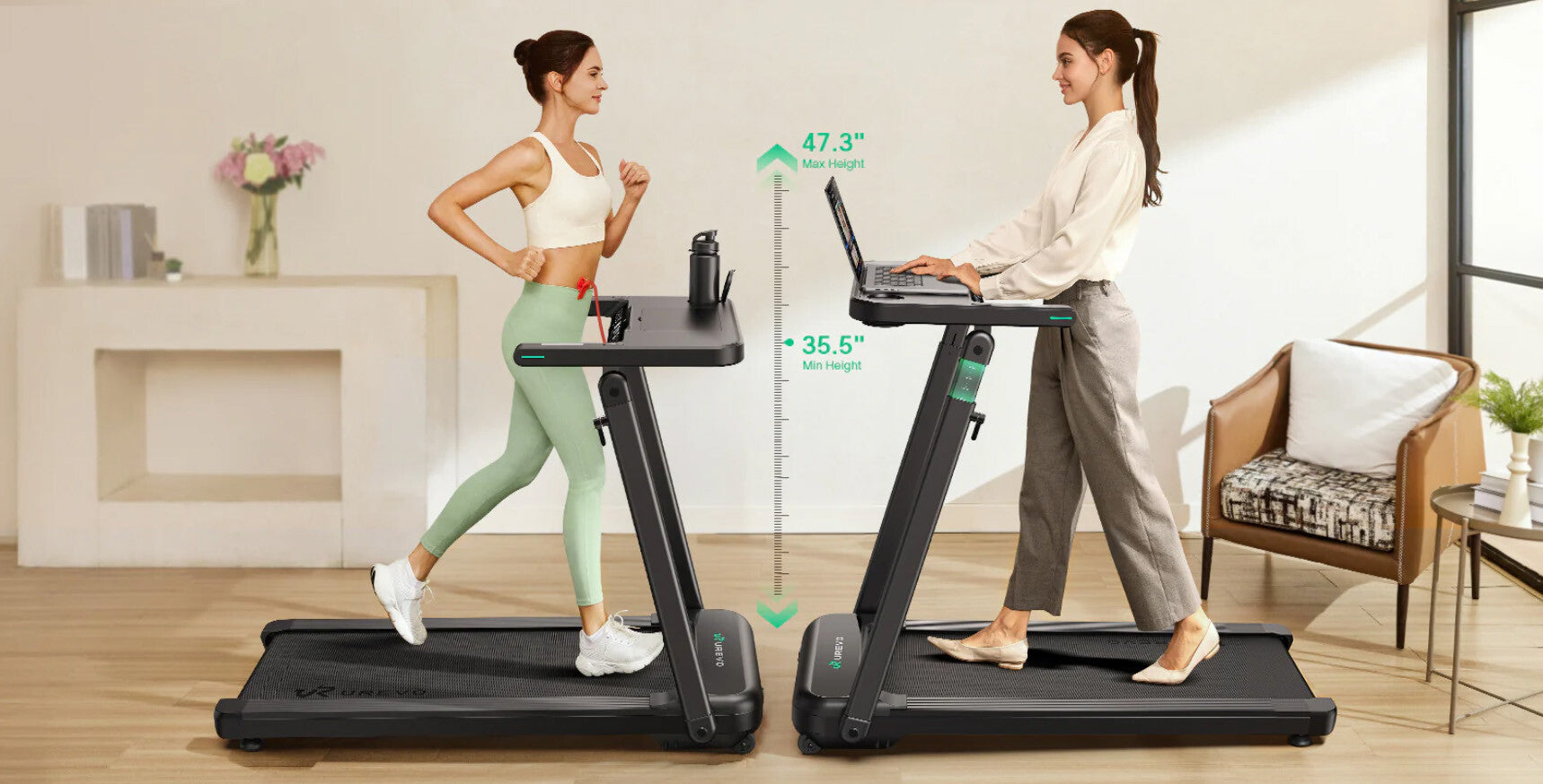 Urevo URTM037 löpband 420 x 1080 mm 12 km/t